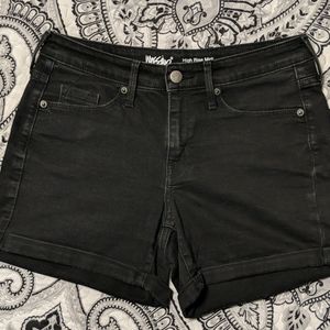 Juniors black jeans shorts